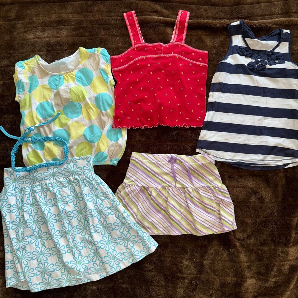 Girls Size M/L Summer Separates: Tops, Skort in EXC. CLEAN CONDITION‎